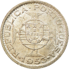 Coin, Cape Verde, 10 Escudos, 1953, MS(60-62), Silver, KM:10