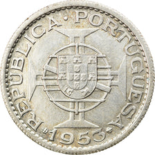 Coin, Cape Verde, 10 Escudos, 1953, AU(55-58), Silver, KM:10