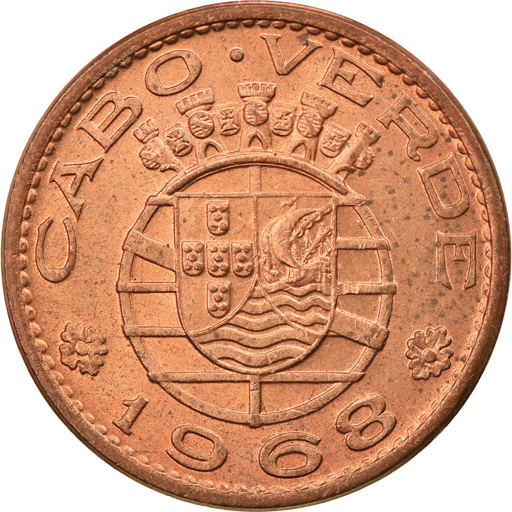 Coin, Cape Verde, 50 Centavos, 1968, MS(63), Bronze, KM:11