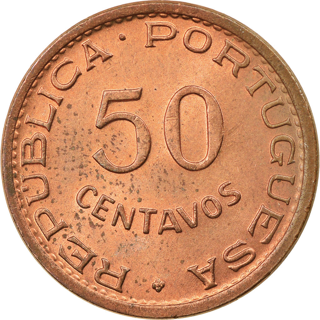 Coin, Cape Verde, 50 Centavos, 1968, MS(63), Bronze, KM:11
