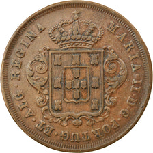 Coin, MADEIRA ISLANDS, Maria II, 10 Reis, 1842, VF(30-35), Copper