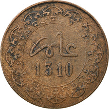 Münze, Marokko, Moulay al-Hasan I, 2 Falus, 1893 (1310 AH), Fes, SS, Bronze