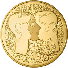 FRANCE, Arts & Culture, The Fifth Republic, Medal, MS(65-70), Gilt Bronze, 50.00