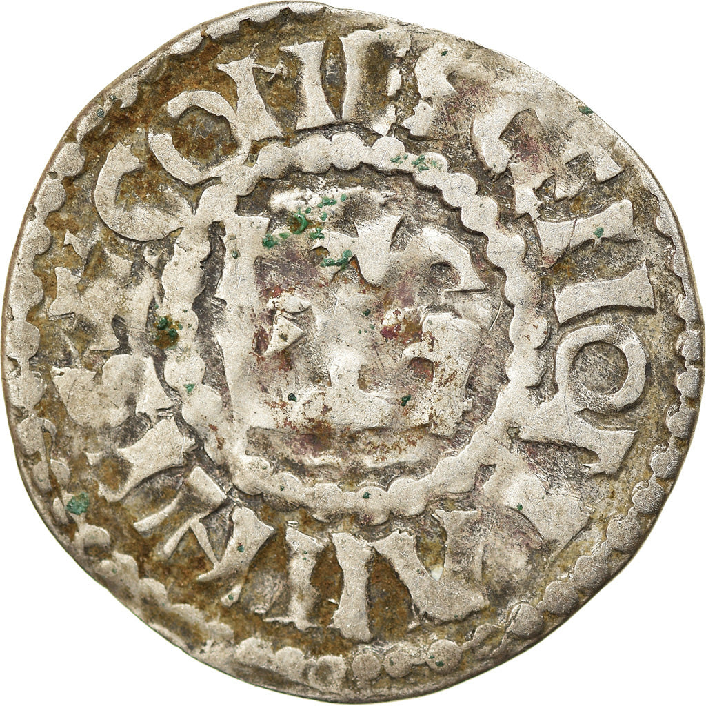 Munten, Frankrijk, Herbert I, Denarius, Le Mans, Immobilized type, FR+, Zilver