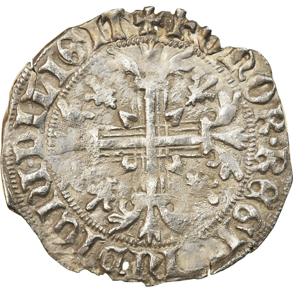 Coin, Italy, NAPLES, Robert d'Anjou, Carlin, Naples, EF(40-45), Silver