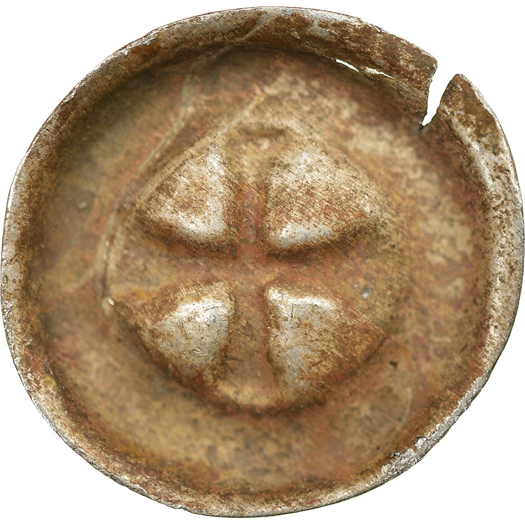 Coin, Germany, Teutonic Knights, Hohlpfennig, 1410-1525, EF(40-45), Silver