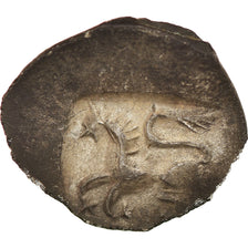 Coin, Russia, Moscow, Vasili Dmitriyevich, Denga, 1389-1425, EF(40-45), Silver