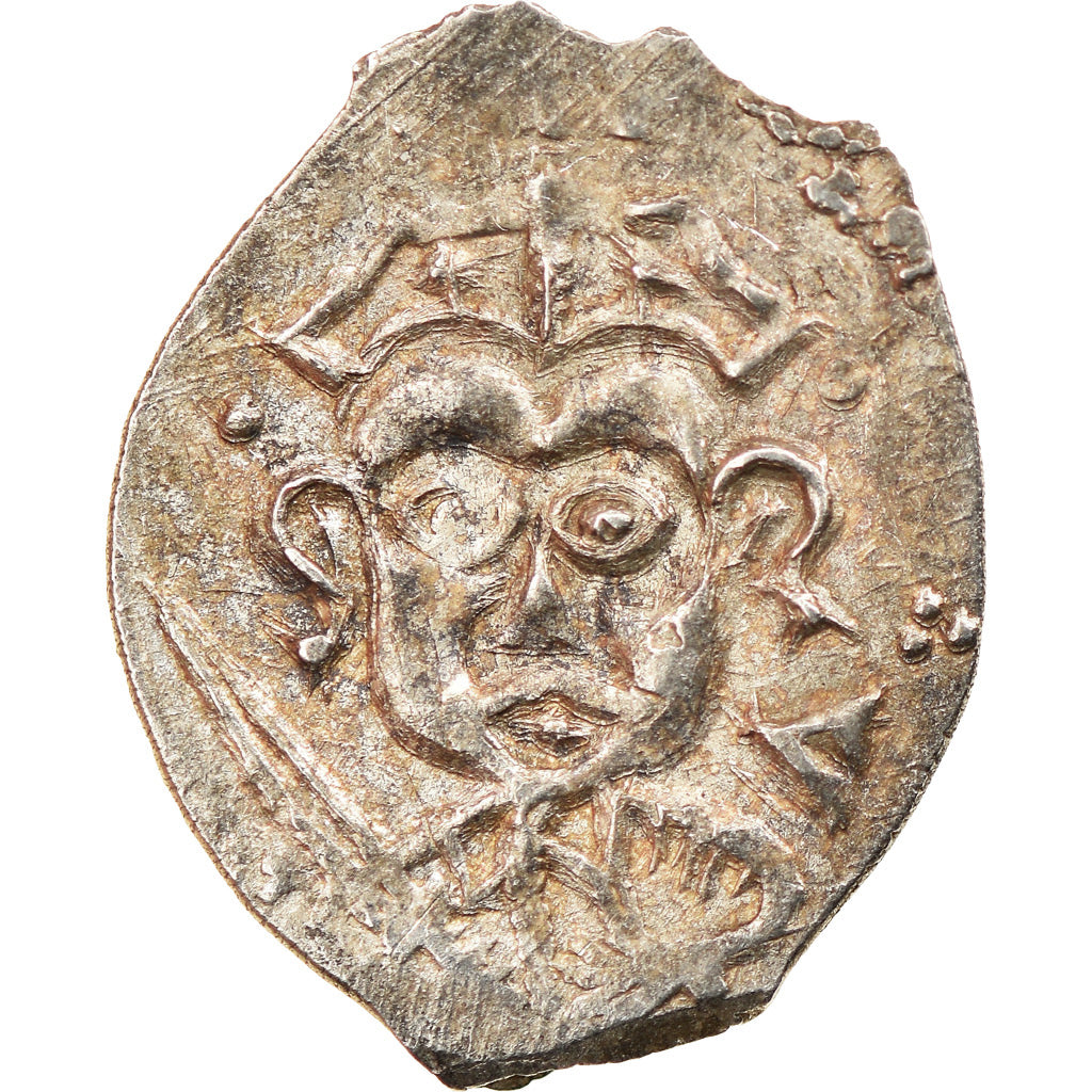 Coin, Russia, Pskov Republic, Denga, 1424-1460, EF(40-45), Silver