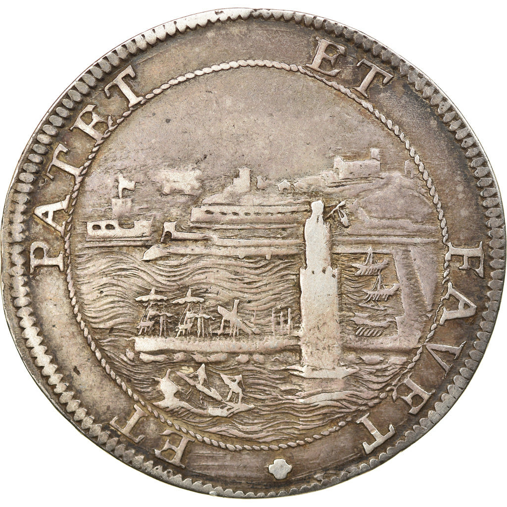 Moneda, Estados italianos, LIVORNO, Cosimo III, Tollero, 1683, MBC, Plata