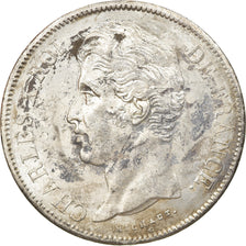 Coin, France, Charles X, 5 Francs, 1828, Rouen, EF(40-45), Silver, KM:728.2