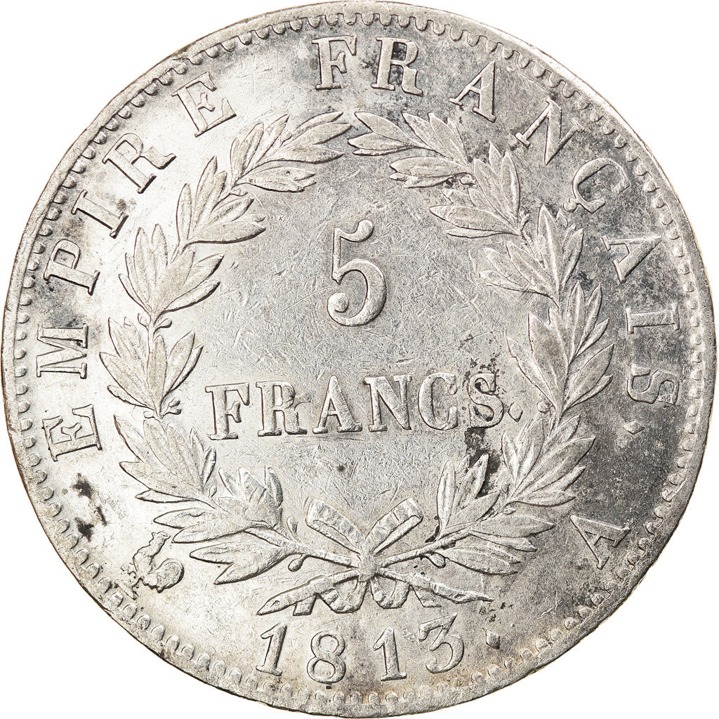 Coin, France, Napoléon I, 5 Francs, 1813, Paris, EF(40-45), Silver, KM:694.1