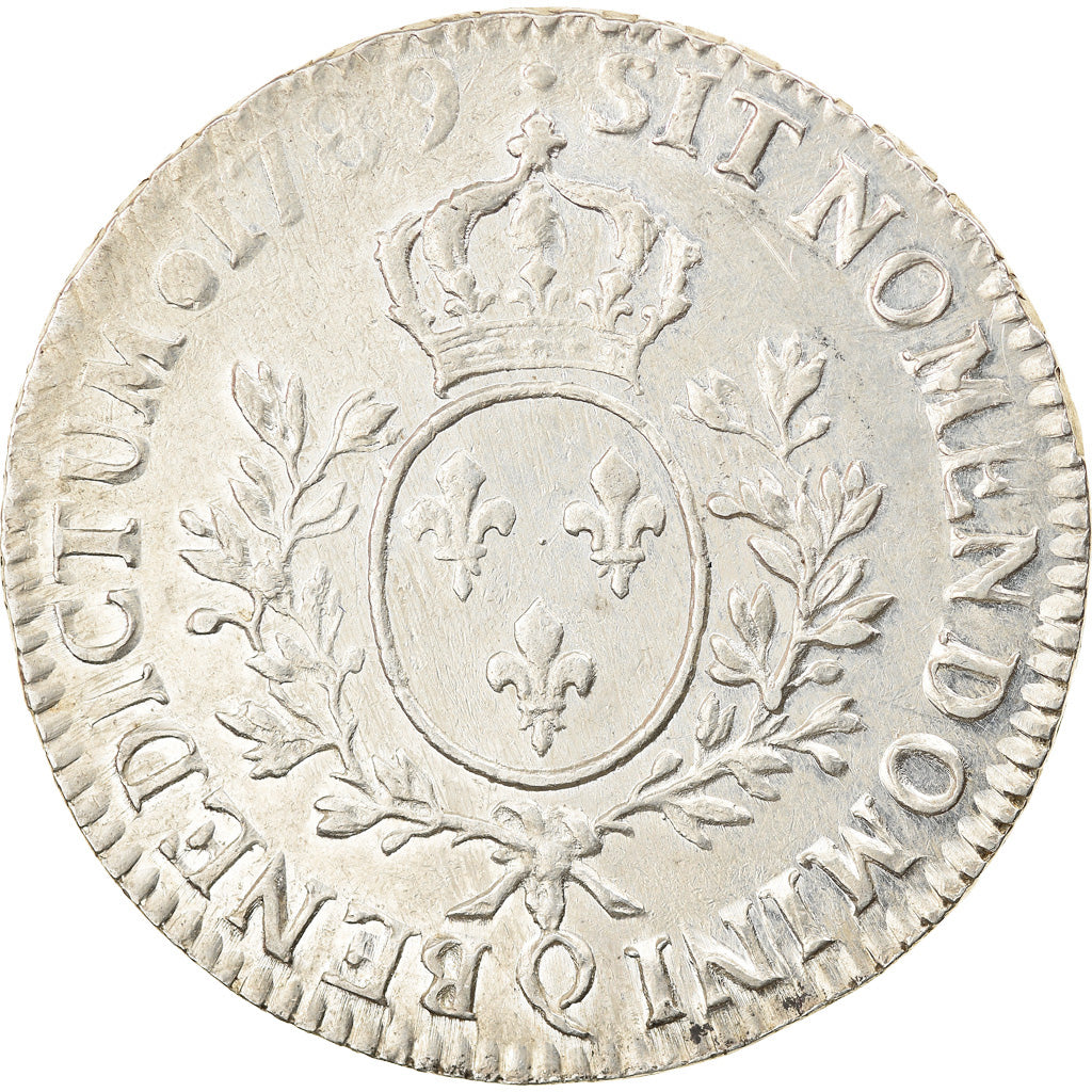 Monnaie, France, Louis XVI, Écu aux branches d'olivier, Ecu, 1789, Perpignan