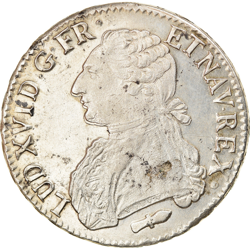 Moneta, Francia, Louis XVI, Écu aux branches d'olivier, Ecu, 1790, Perpignan