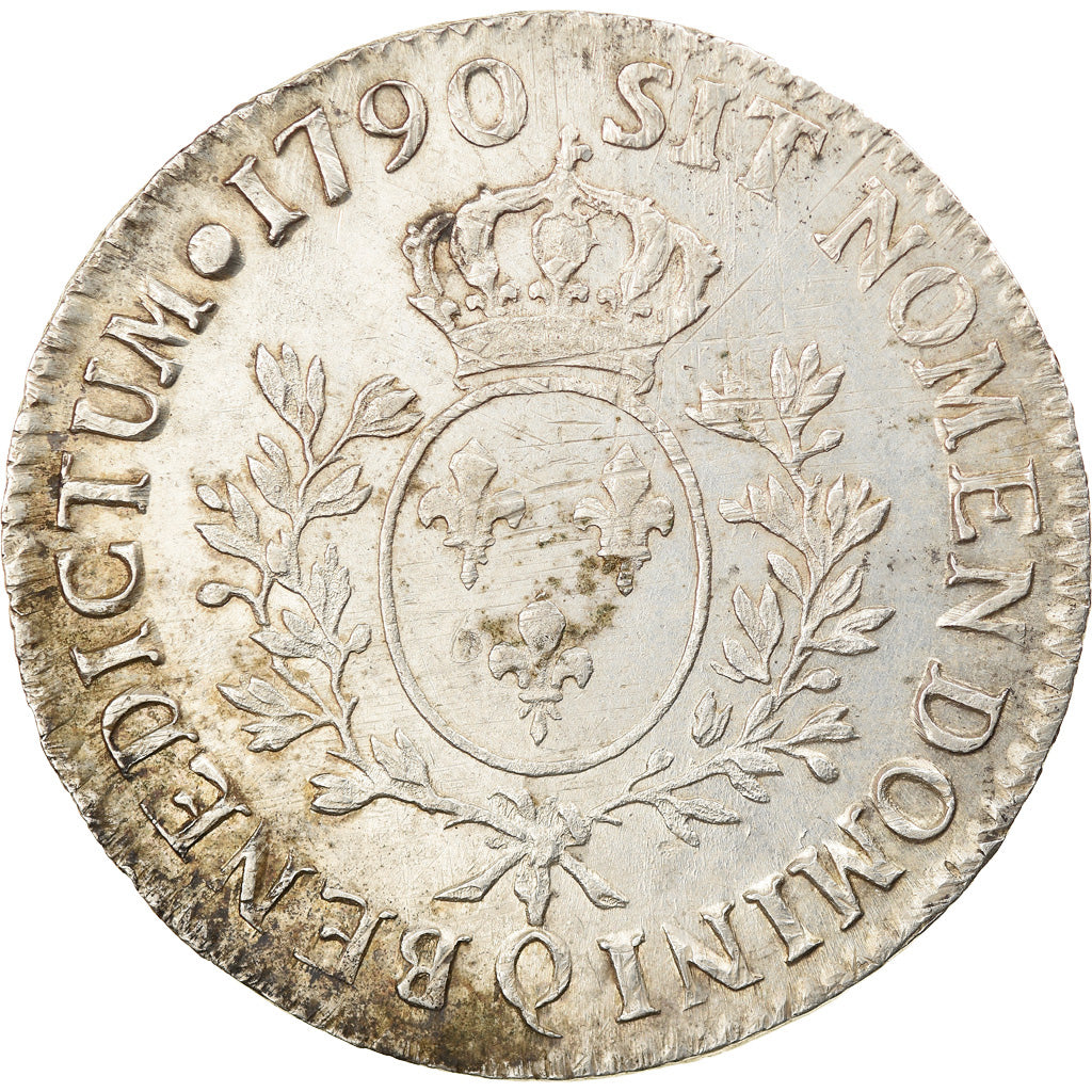 Moneta, Francia, Louis XVI, Écu aux branches d'olivier, Ecu, 1790, Perpignan