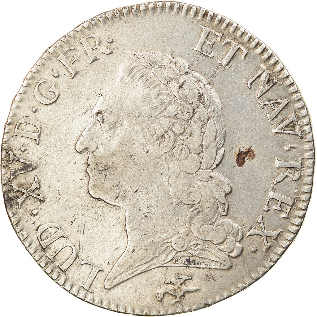 Monnaie, France, Louis XV, Écu à la vieille tête, Ecu, 1772, Lyon, TTB