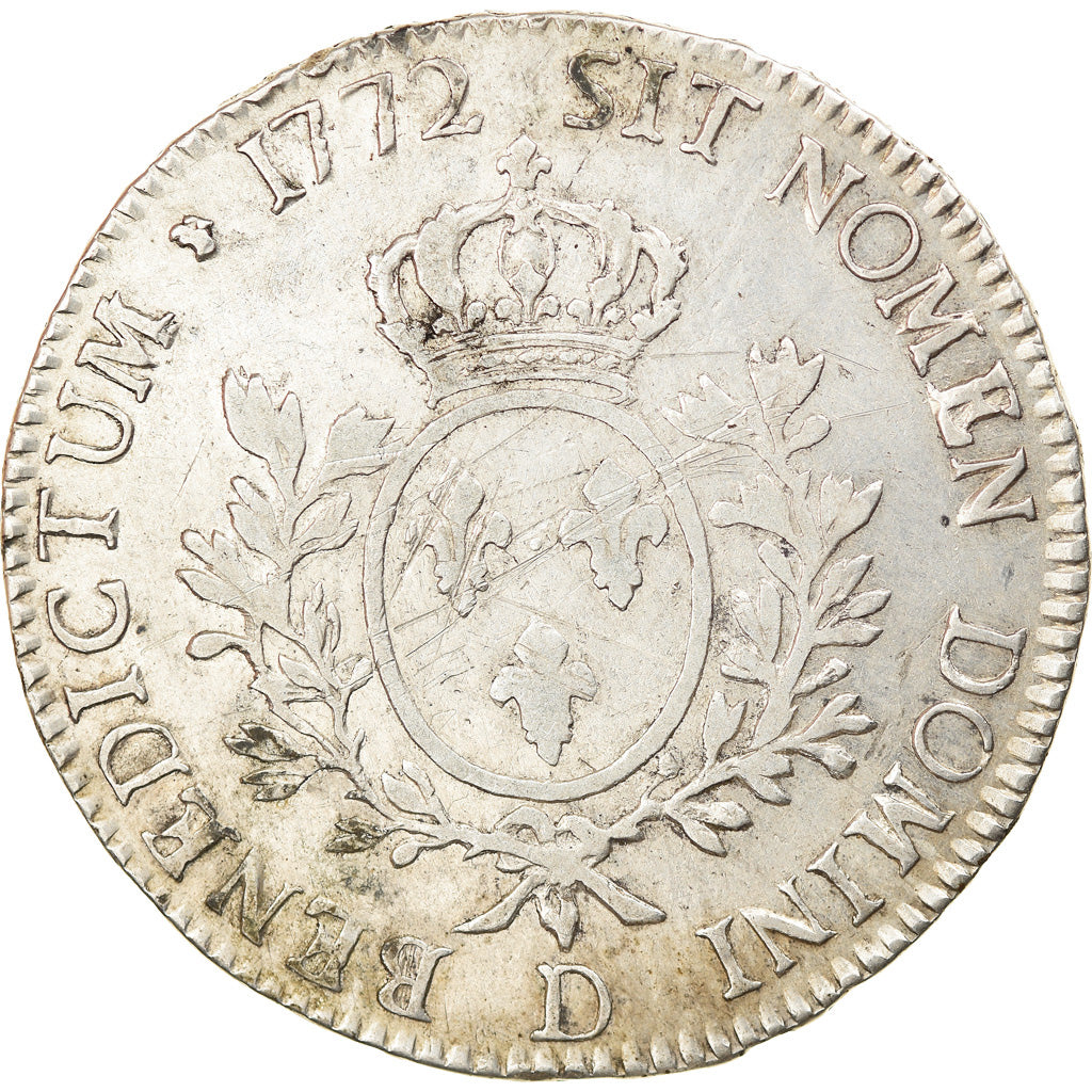 Monnaie, France, Louis XV, Écu à la vieille tête, Ecu, 1772, Lyon, TTB