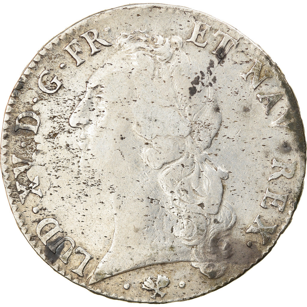 Münze, Frankreich, Louis XV, Ecu, 1761, Bayonne, S+, Silber, Gadoury:322