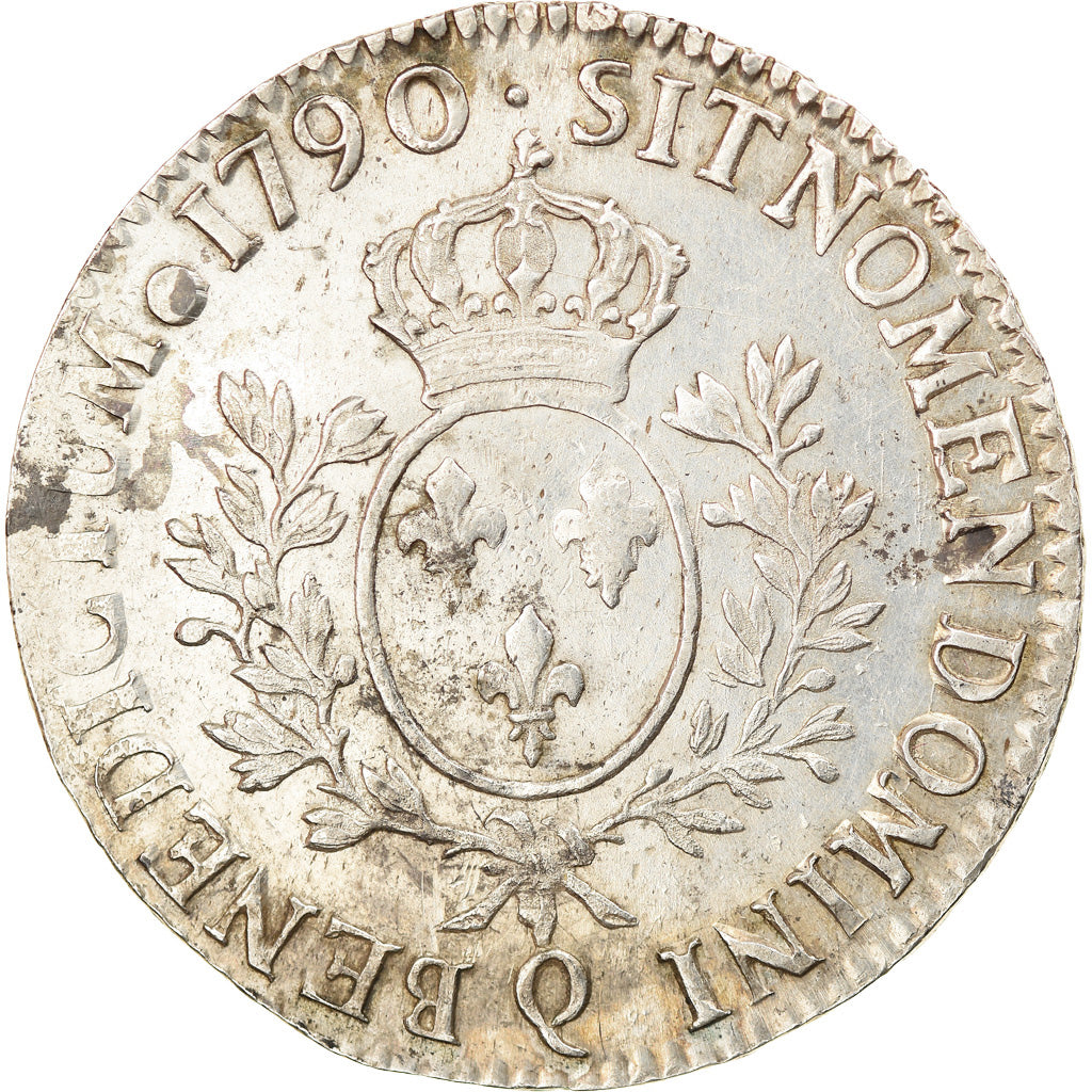 Moneta, Francia, Louis XVI, Écu aux branches d'olivier, Ecu, 1790, Perpignan
