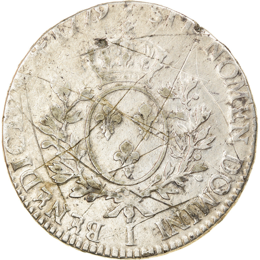 Coin, France, Louis XVI, Écu aux branches d'olivier, Ecu, 1779, Limoges