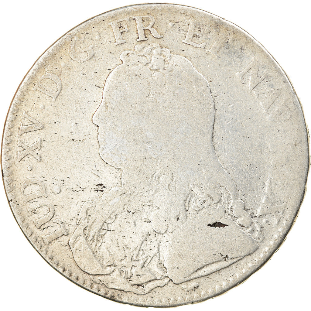 Moeda, França, Louis XV, Écu aux branches d'olivier, Ecu, 1729, Paris