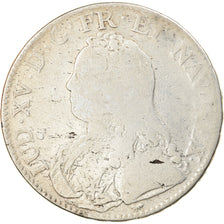 Moeda, França, Louis XV, Écu aux branches d'olivier, Ecu, 1729, Paris