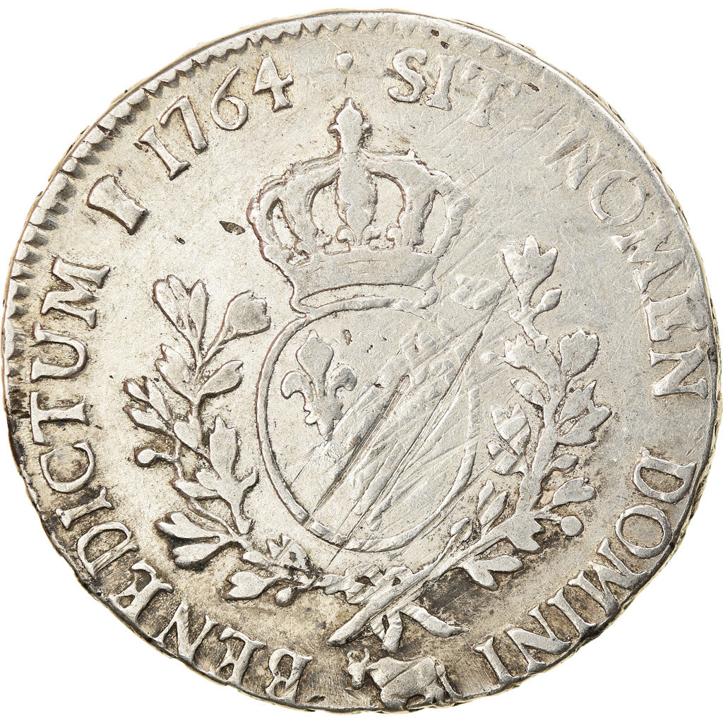 Coin, France, Louis XV, Écu de Béarn au bandeau, Ecu, 1764, Pau, VF(20-25)