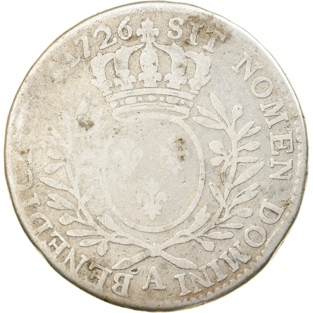 Moeda, França, Louis XV, 1/2 Écu aux branches d'olivier, 1/2 ECU, 44 Sols