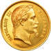 France, Medal, Napoléon III, Concours Agricole Arras, 1868, Barre, MS(63), Gold