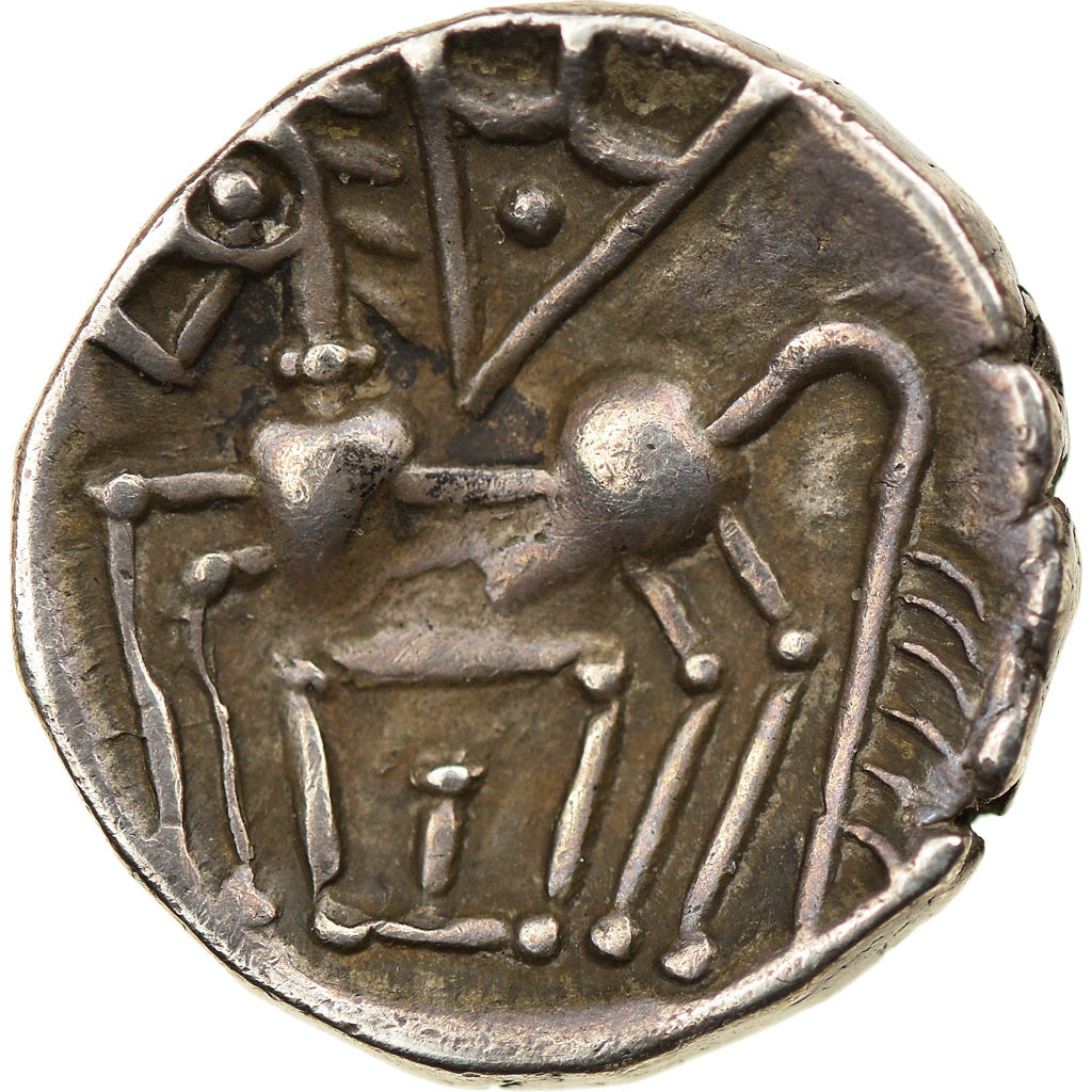 Coin, Elusates, Drachm, 125-75 BC, AU(55-58), Silver, Latour:3587