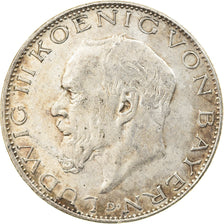 Moneta, Stati tedeschi, BAVARIA, Ludwig III, 2 Mark, 1914, Munich, BB+, Argento
