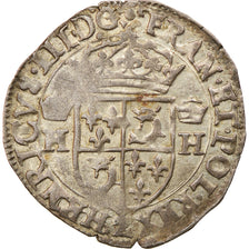 Coin, France, Henri III, Douzain, 1587, Grenoble, EF(40-45), Billon