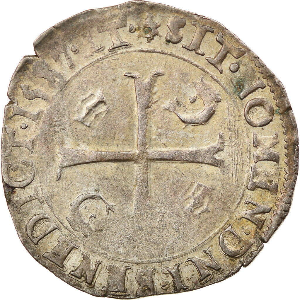 Coin, France, Henri III, Douzain, 1587, Grenoble, EF(40-45), Billon