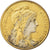 Moeda, França, Dupuis, 5 Centimes, 1907, Paris, Gild and Silver plated