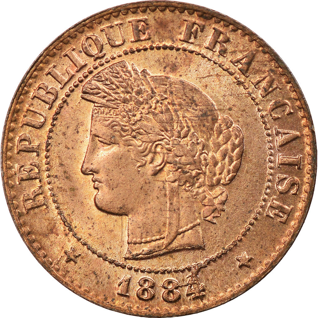 Coin, France, Cérès, Centime, 1884, Paris, MS(65-70), Bronze, KM:826.1