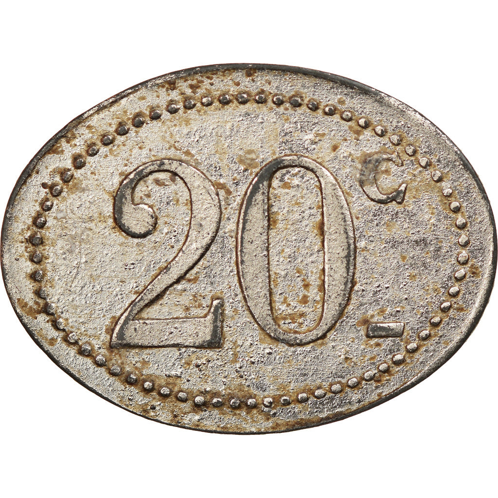 token, GUIANA FRANCESA, Cayenne, F. Tanon et Cie, 20 Centimes, c. 1928