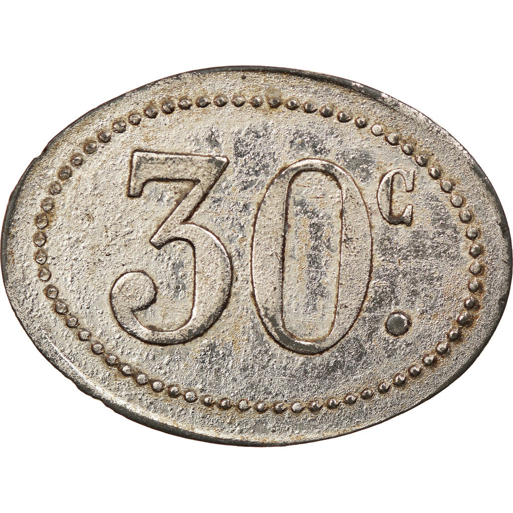 token, GUIANA FRANCESA, Cayenne, F. Tanon et Cie, 30 Centimes, c. 1928