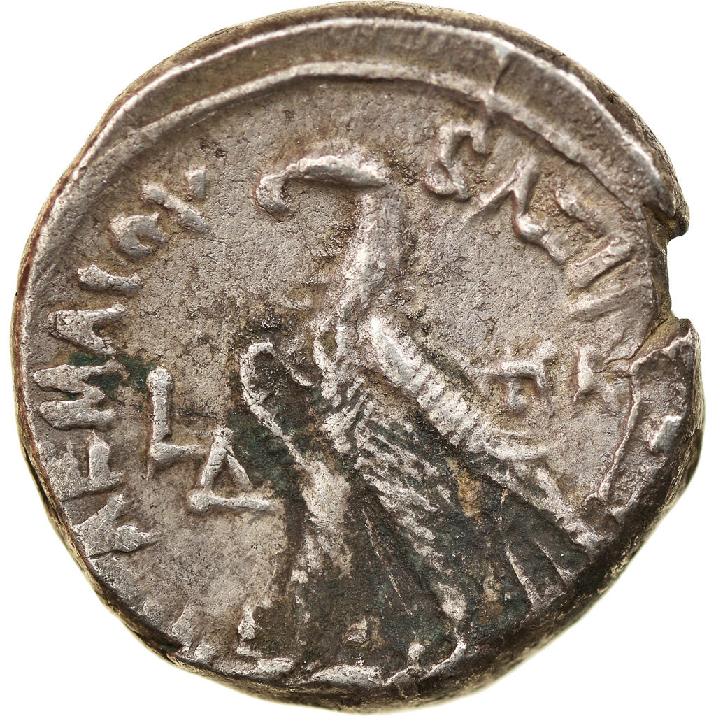 Moeda, Ptolemaic Kingdom, Cleopatra III & Ptolemy IX, Tetradrachm, 116-107 BC