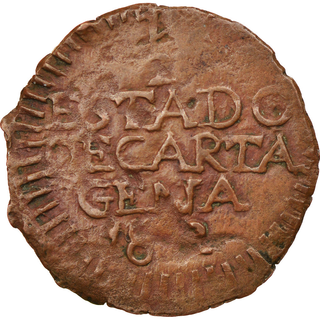 Coin, Colombia, 1/2 Réal, 1812, Cartagena, EF(40-45), Copper, KM:D2