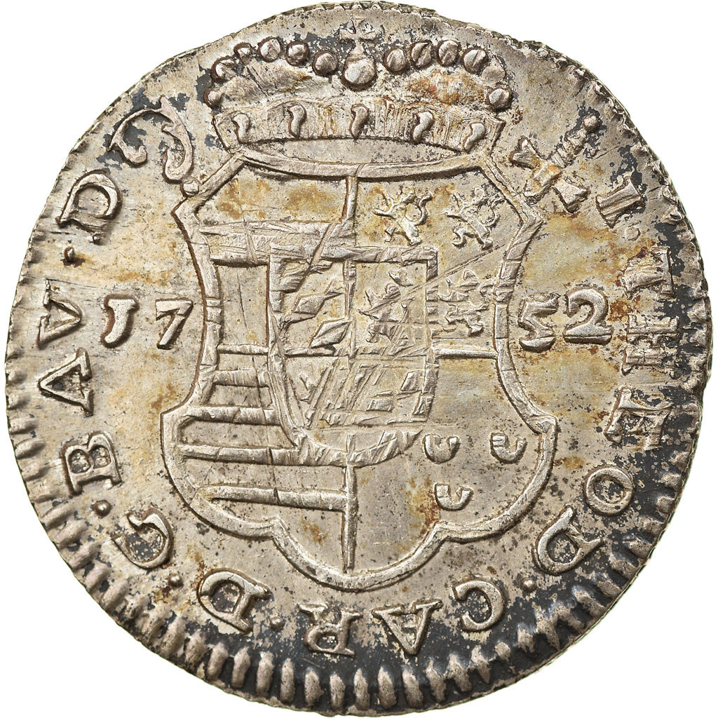 Coin, LIEGE, John Theodore, Escalin, 6 Sols, 1752, Liege, AU(55-58), Silver