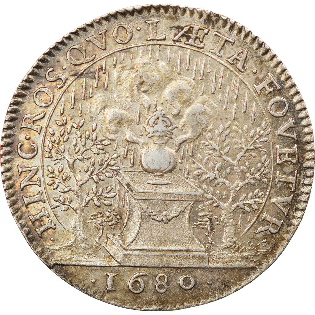 France, Token, Marie-Thérèse d'Autriche, Encensoir sur un Autel, 1680