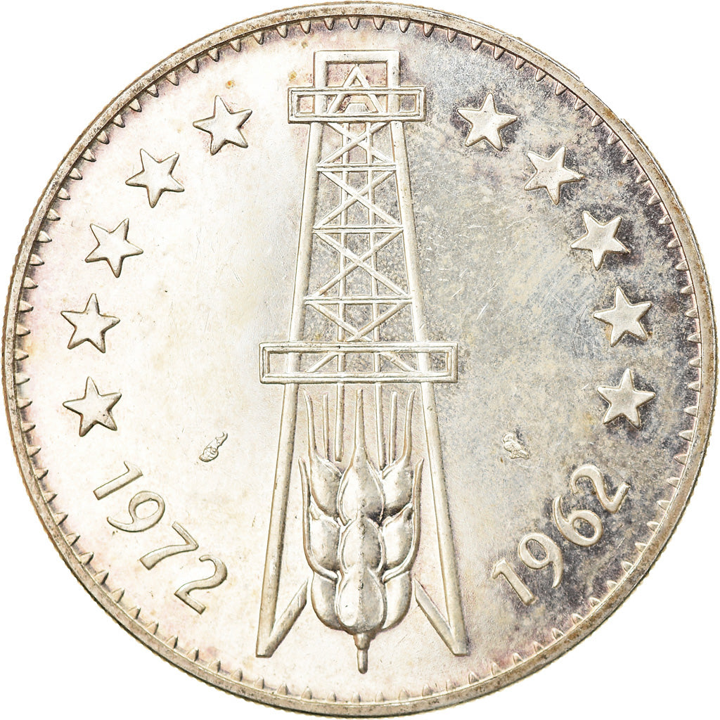 Coin, Algeria, 5 Dinars, 1972, Paris, ESSAI, MS(60-62), Silver, KM:E4