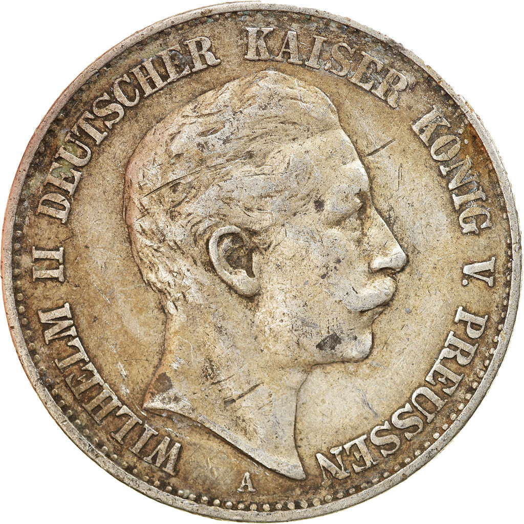 Coin, German States, PRUSSIA, Wilhelm II, 2 Mark, 1901, Berlin, EF(40-45)