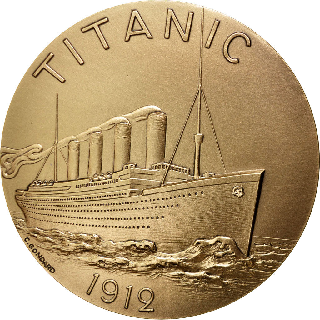 Médaille, Monnaie de Paris, Le Titanic 1912