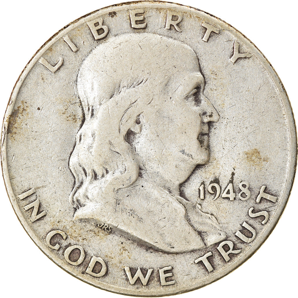 Coin, United States, Franklin Half Dollar, Half Dollar, 1948, Denver, VF(30-35)