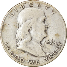 Coin, United States, Franklin Half Dollar, Half Dollar, 1948, Denver, VF(30-35)