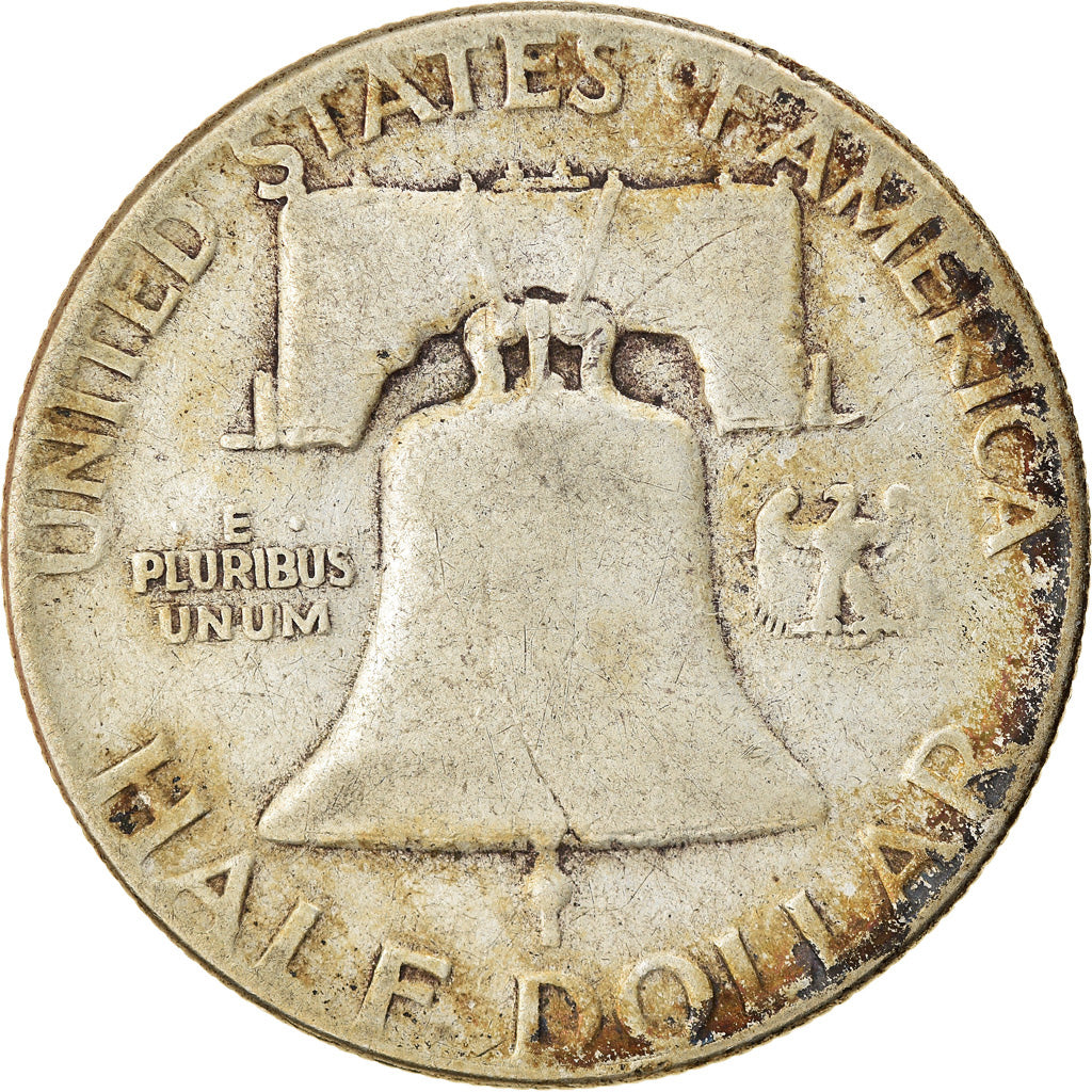 Coin, United States, Franklin Half Dollar, Half Dollar, 1950, U.S. Mint