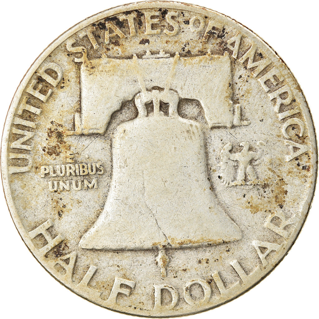 Coin, United States, Franklin Half Dollar, Half Dollar, 1952, U.S. Mint