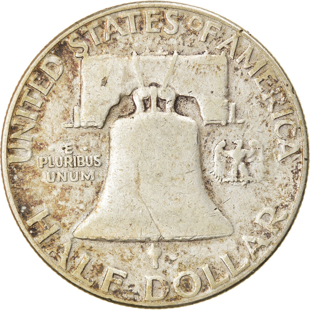 Coin, United States, Franklin Half Dollar, Half Dollar, 1954, U.S. Mint