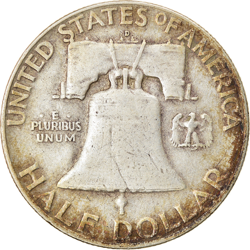 Coin, United States, Franklin Half Dollar, Half Dollar, 1959, U.S. Mint, Denver