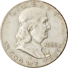 Coin, United States, Franklin Half Dollar, Half Dollar, 1962, U.S. Mint, Denver